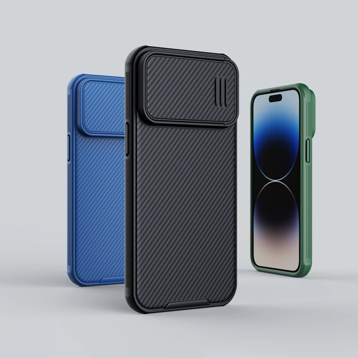 Nillkin CamShield S Case etui iPhone 14 Pro Max pancerny pokrowiec osłona na aparat czarne