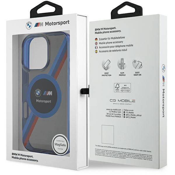 Etui BMW iPhone 16 Pro 6.3" czarny/black hardcase Motosport IML Circle MagSafe