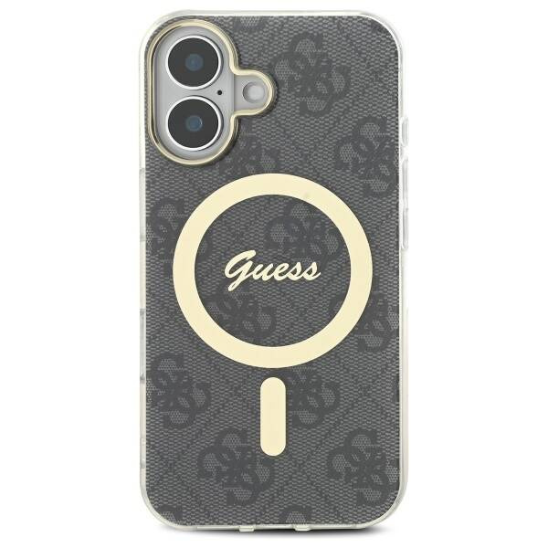 Etui Guess iPhone 16 6.1" czarny/black hardcase IML 4G MagSafe