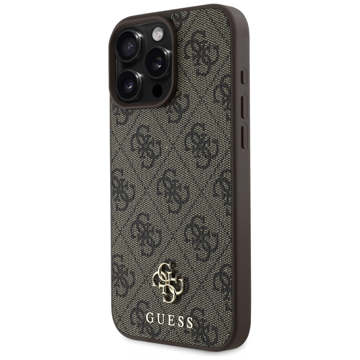 Etui Guess HC PU 4G Small 4G and Classic  do iPhone 16 Pro MagSafe brązowy