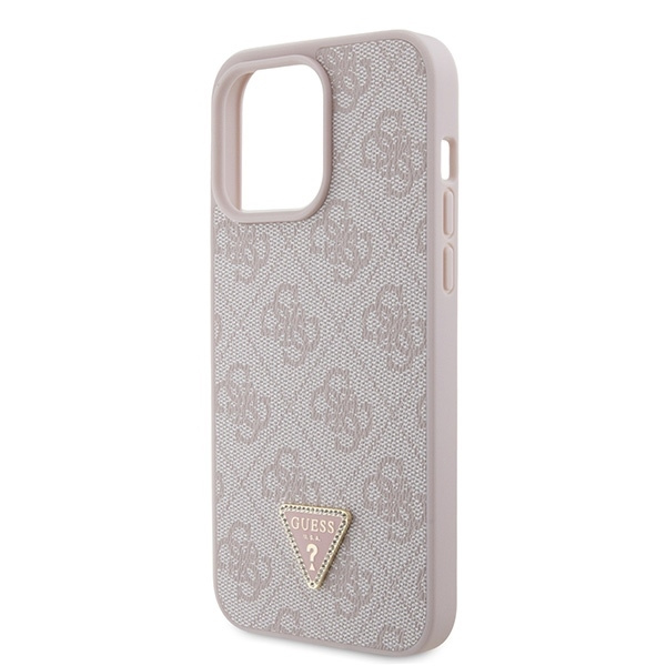 Etui Guess GUHCP15XP4TDPP iPhone 15 Pro Max 6.7" różowy/pink hardcase Leather 4G Diamond Triangle Case