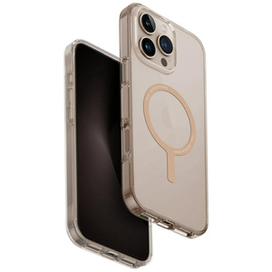 Etui UNIQ Clario do iPhone 16 Pro Max    Magclick Charging przezroczysty/złoty