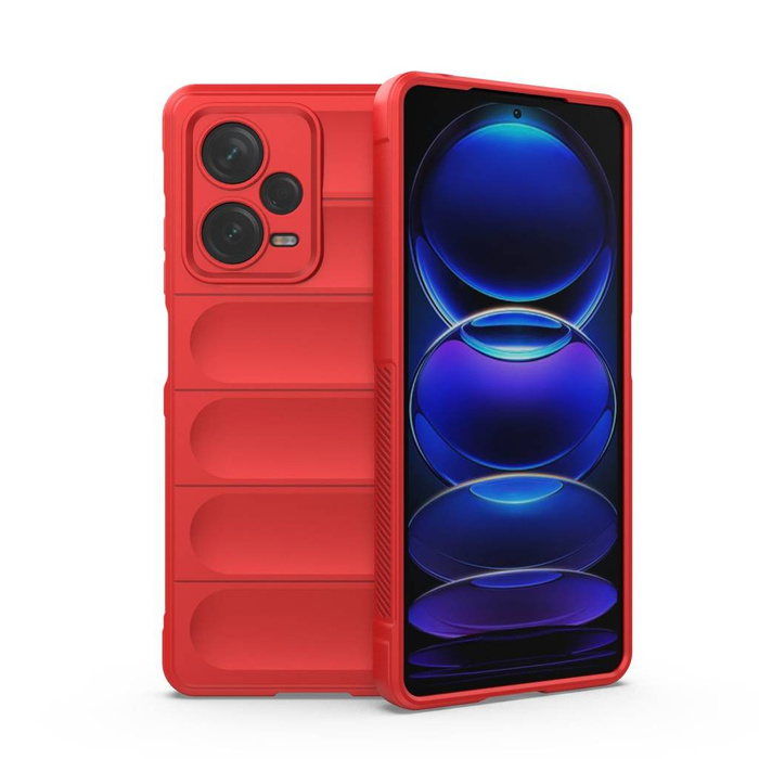 Etui Magic Shield Case etui do Xiaomi Redmi Note 12 Pro+ elastyczny pancerny pokrowiec czerwone Case