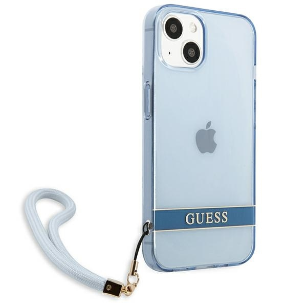 Etui GUESS Apple iPhone 13 Translucent Stap Niebieski Hardcase