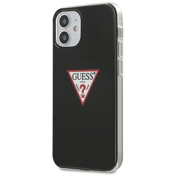 Etui GUESS Apple iPhone 12 Mini Triangle Collection Czarny Hardcase