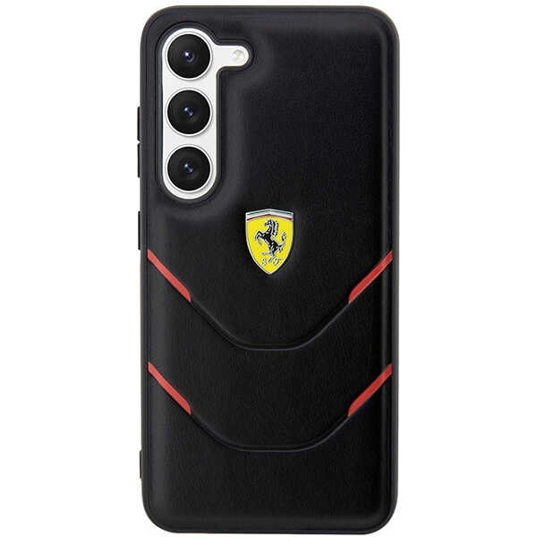 Etui Ferrari FEHCS23MPBAK S23 Plus S916 czarny/black hardcase Hot Stamp Lines