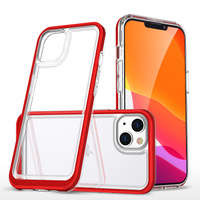 Etui Clear 3in1 etui iPhone 14 Plus silikonowy pokrowiec z ramką czerwone Case