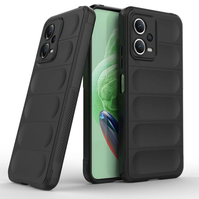 Etui Magic Shield Case etui do Xiaomi Redmi Note 12 5G / Poco X5 5G elastyczny pancerny pokrowiec czarne Case