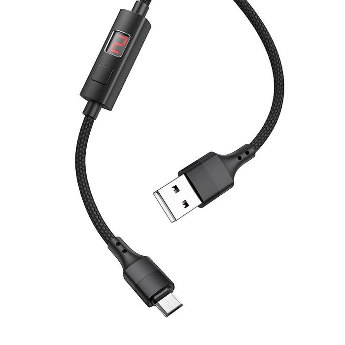 Kabel Micro USB HOCO SELECTED Central Timing LCD Micro USB S13 black