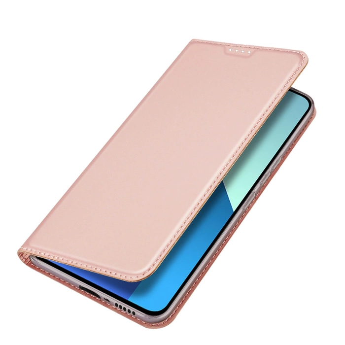 Etui z klapką Dux Ducis Skin Pro do Xiaomi Redmi Note 13 4G - różowe