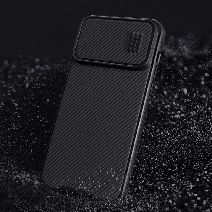 Nillkin CamShield S Case etui iPhone 14 Pro Max pancerny pokrowiec osłona na aparat niebieskie