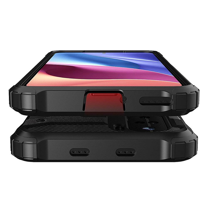 Hybrid Armor pancerne hybrydowe etui pokrowiec Xiaomi Redmi K40 Pro+ / K40 Pro / K40 / Poco F3 złoty