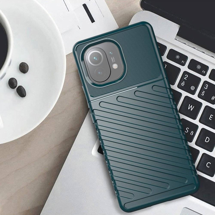 Thunder Case elastyczne pancerne etui pokrowiec Xiaomi Mi 11 niebieski