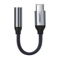 Ugreen przejściówka do słuchawek z 3,5 mm mini jack na USB Typ C 10 cm szary (30632)