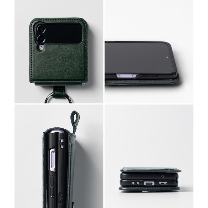 Etui Ringke Signature Folio Galaxy Z Flip 4 Dark Green