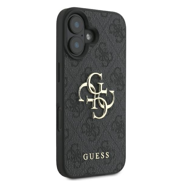 Etui Guess iPhone 16 6.1" czarny/black hardcase 4G Big Logo