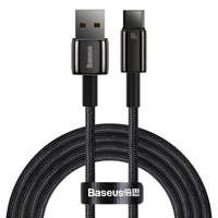 Baseus Tungsten Gold kabel USB-A - USB-C 480Mb/s 100W 2m czarny (CAWJ000101)