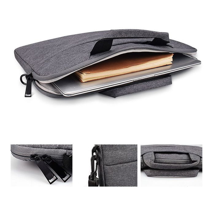 Etui TECH-PROTECT Pocketbag Laptop 14 Dark Grey Szare Case