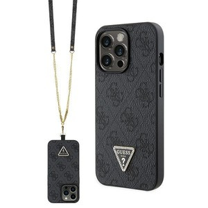 Etui Guess GUHCP13XP4TDSCPK iPhone 13 Pro Max 6.7" czarny/black hardcase Crossbody 4G Metal Logo Case