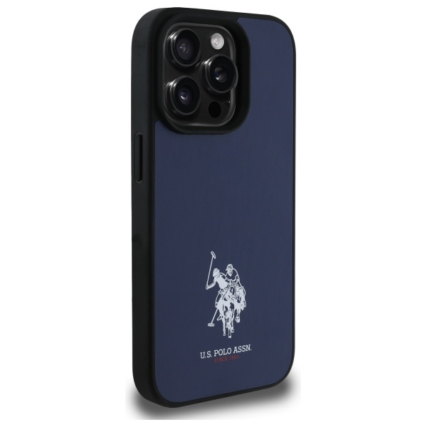 US Polo USHCP15XPGEV iPhone 15 Pro Max    6,7" granatowy/navy Leather Embroidered DH Color