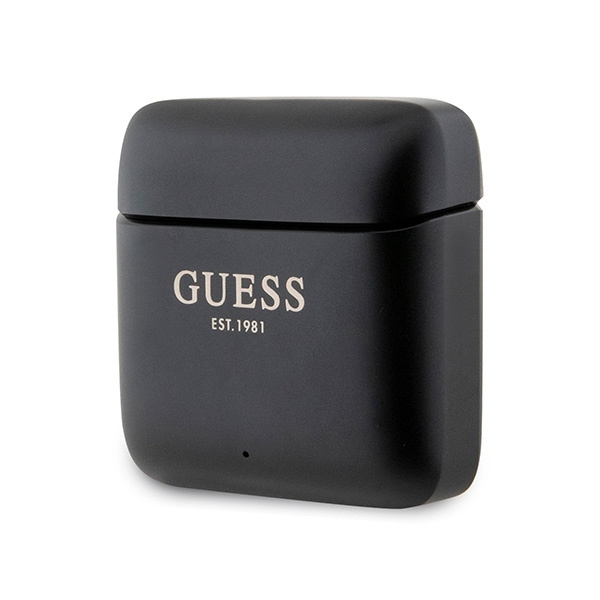 Guess słuchawki Bluetooth GUTWSSU20ALEGK TWS + stacja dokująca czarny/black Printed Logo