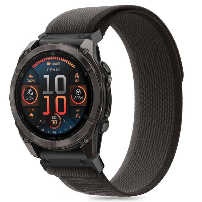 TECH-PROTECT NYLON GARMIN FENIX 5X / 5X PLUS / 6X / 6X PRO / 7X / 8 (51 MM) BLACK/ORANGE