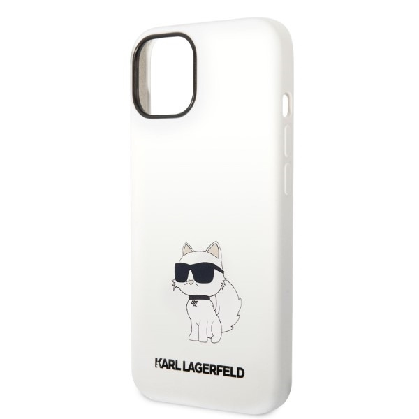 Etui KARL LAGERFELD Apple iPhone 14 Plus Silicone Choupette Biały Hardcase