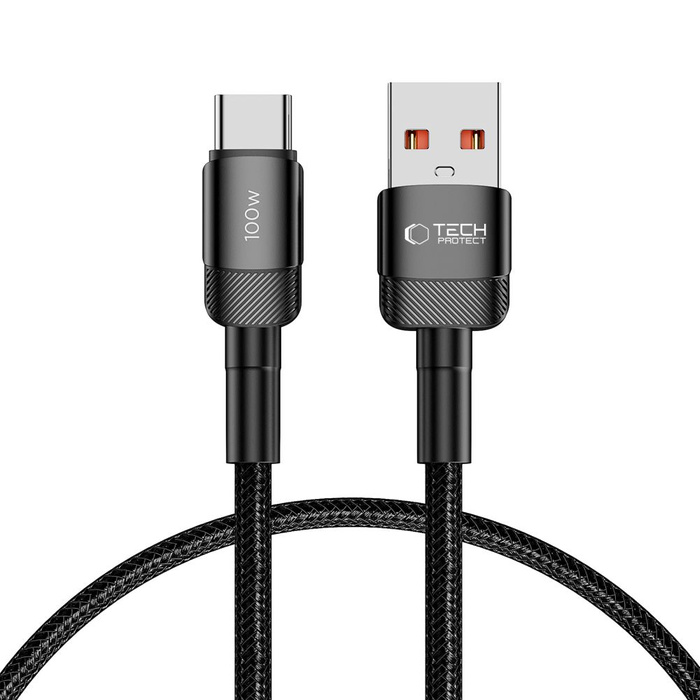 Tech-protect Ultraboost Evo USB-C Cable 100w/5a 25cm Black