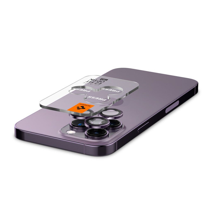 Osłona Aparatu Spigen Optik.tr ”ez Fit” Camera Protector 2-pack iPhone 14 Pro / 14 Pro Max Deep Purple