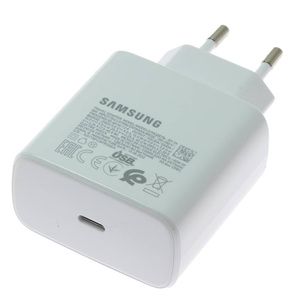 Oryginalna ŁADOWARKA SAMSUNG 45W EP-TA845EWE Super Fast Charging Galaxy S23 S24 Ultra Biały