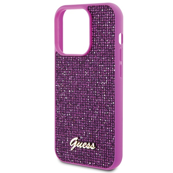 Etui Guess GUHCP15LPMSDGSF iPhone 15 Pro 6.1" fuksja/fuschia hardcase Disco Metal Script Case