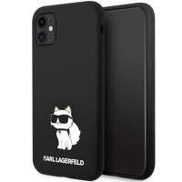 Etui Karl Lagerfeld KLHCN61SNCHBCK iPhone 11 hardcase czarny/black Silicone Choupette Case