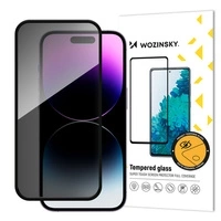 Szkło hartowane Wozinsky Privacy Glass prywatyzujące z filtrem anti-spy na iPhone 16 Pro Max