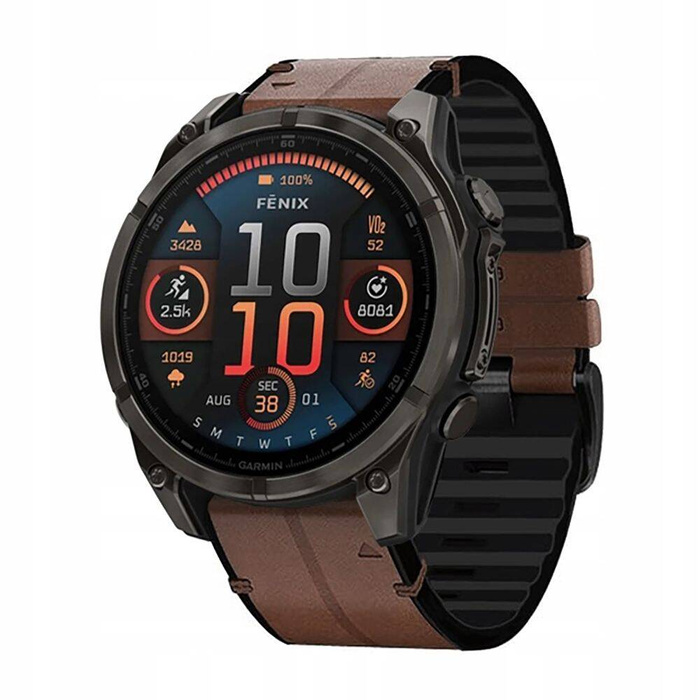 Tech-protect Silicone Pu Garmin Fenix 5 / 6 / 6 Pro / 7 / 8 (47 Mm) / E Brown