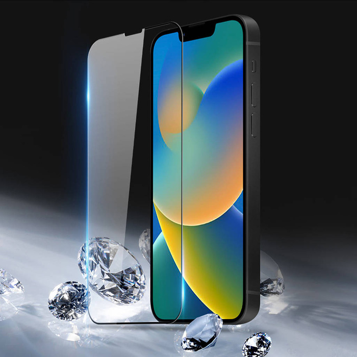 Dux Ducis 10D Tempered Glass wytrzymałe szkło hartowane 9H na cały ekran z ramką iPhone 14 Plus czarny (case friendly)