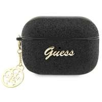 Etui Guess GUAP2GLGSHK AirPods Pro 2 cover czarny/black Glitter Flake 4G Charm Case