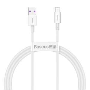 [PO ZWROCIE] Baseus Superior kabel USB - USB Typ C 66 W 6A 1 m Biały (CATYS-02)