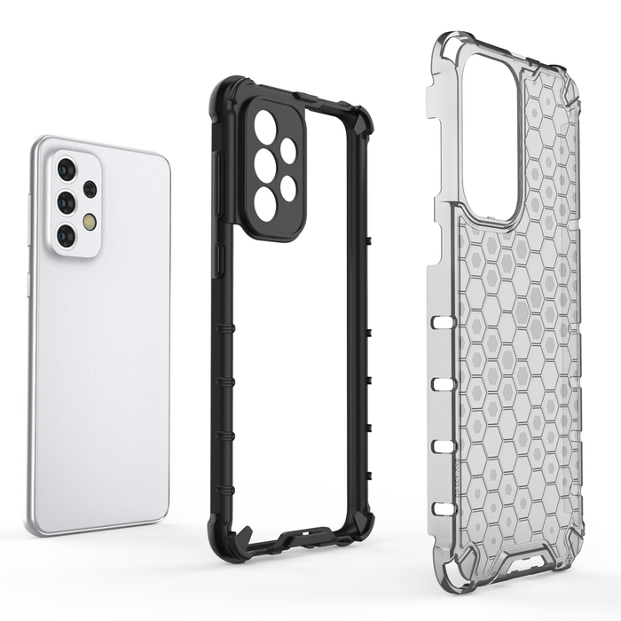 Etui Honeycomb etui pancerny pokrowiec z żelową ramką Samsung Galaxy A33 5G czarny