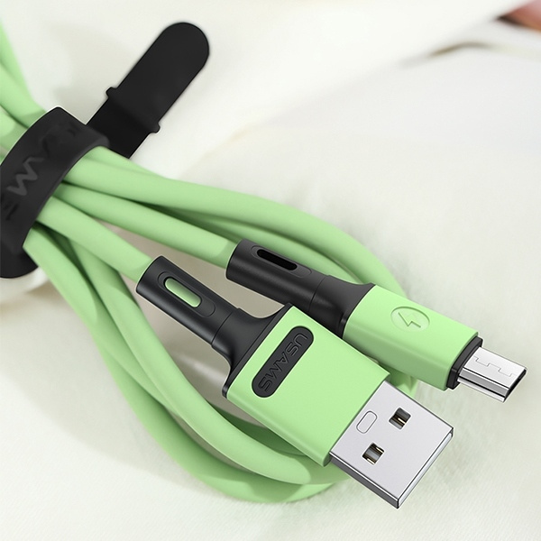 Kabel USAMS MicroUSB Fast Charge 1m Żółty