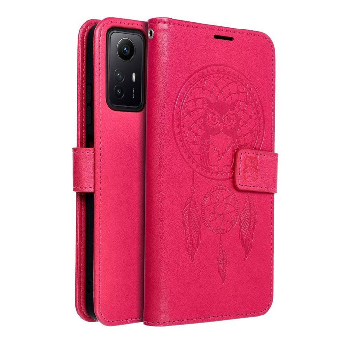 Etui Kabura Mezzo Book Do Xiaomi Redmi Note 12S Łapacz Snów Magenta Case