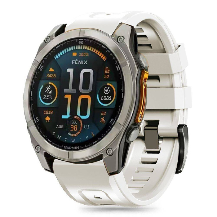 TECH-PROTECT SILICONE GARMIN FENIX 5S / 5S PLUS / 6S / 6S PRO / 7S / 8 (43 MM) TITANIUM