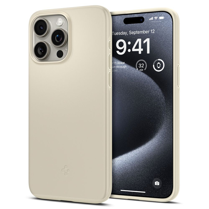 Etui Spigen Thin Fit iPhone 15 Pro Mute Beige