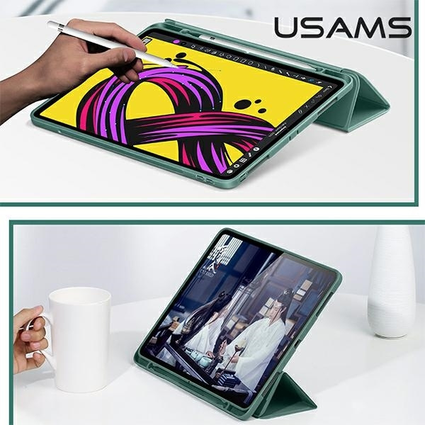 Etui USAMS Apple iPad Air 10.9 2020 Winto Smart Cover Czarny Case