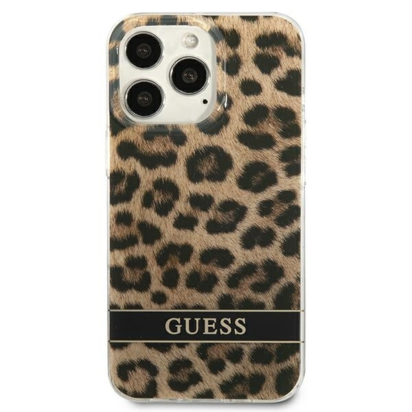 Etui GUESS Apple iPhone 13 13 Pro Leopard Brązowy Hardcase