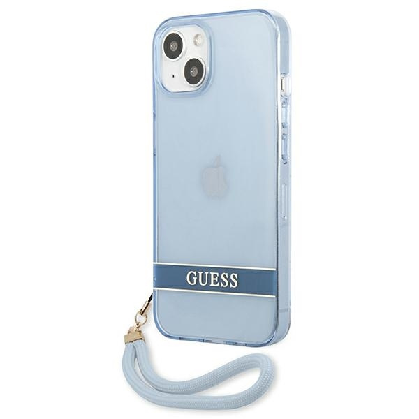 Etui GUESS Apple iPhone 13 Translucent Stap Niebieski Hardcase