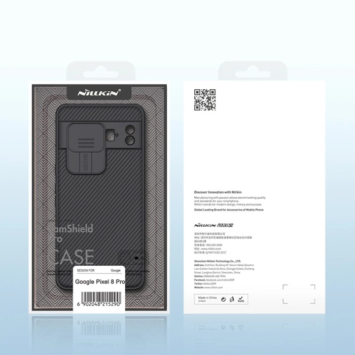 Etui z osłoną na aparat Nillkin CamShield Pro Case do Google Pixel 8 Pro - niebieskie