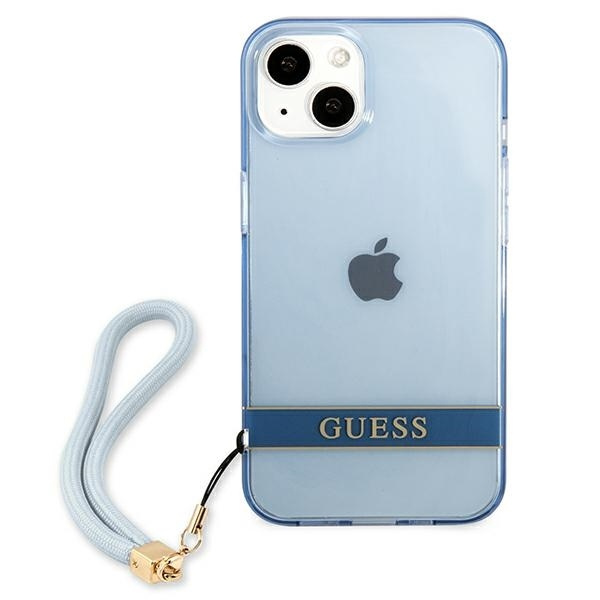 Etui GUESS Apple iPhone 13 Translucent Stap Niebieski Hardcase