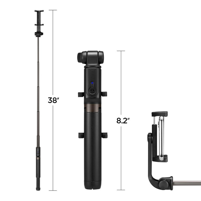 Kijek selfie Statyw SPIGEN S540w Wireless Selfie Stick Tripod Black