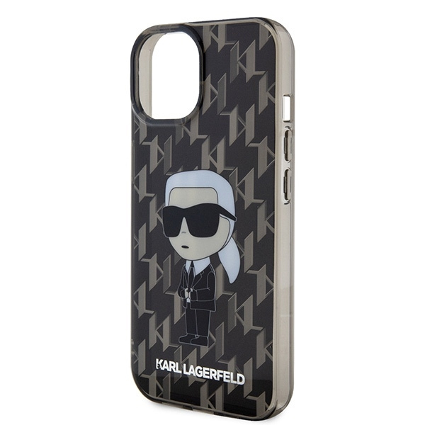 Etui Karl Lagerfeld KLHCP15SHNKMKLK iPhone 15 6.1" transparent hardcase Monogram Ikonik Case