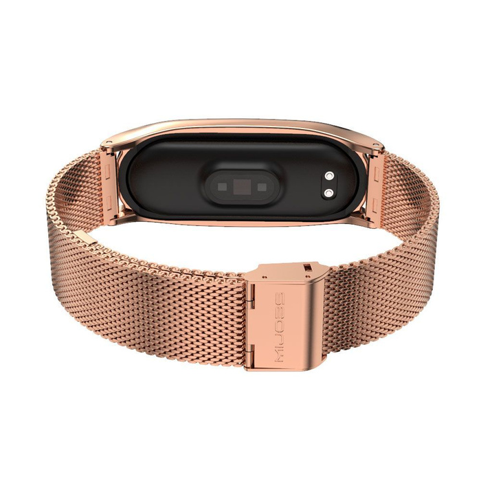 Pasek TECH-PROTECT Milaneseband Xiaomi Mi Band 5 Rose Gold Złoty